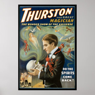 Thurston o grande poster do mágico do vintage