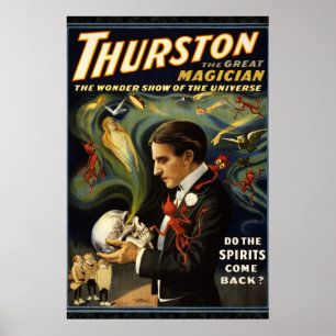 Thurston o poster da reedição 36 x 24 do mágico