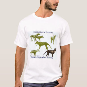 Thylacine Tasmânia - Extinção Tigre - Camiseta