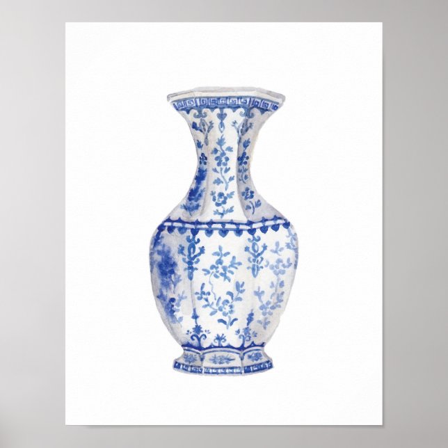 Ti Amo Heart Watercolor Art Impressão (Frente)