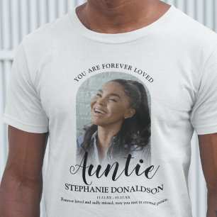 Tia Amada para Sempre   Camiseta Memorial de Foto