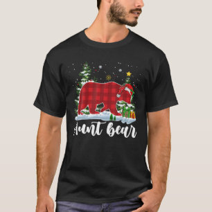 TIA BEAR Mulheres Xadrez Vermelha Camisa de Natal