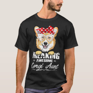 Tia Corgi Camiseta de Aniversário da Tia