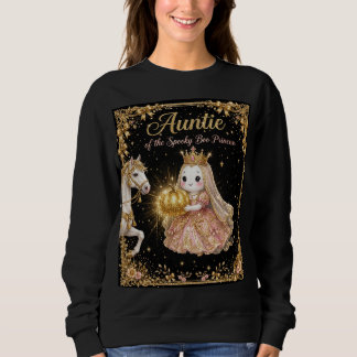 Tia da Camisa da Princesa Boo Assustadora Preto Do