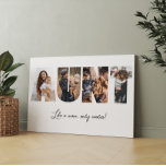 Tia de Impressão da Colagem de Fotografias<br><div class="desc">Esta é uma colagem de fotos que soletra a palavra AUNT junto com uma mensagem personalizada. Este é o presente perfeito para uma tia no dia da tia,  no aniversário ou no Natal.</div>