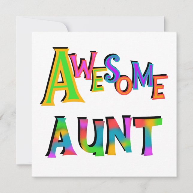 Tia Incrível T-shirts e presentes (Frente)