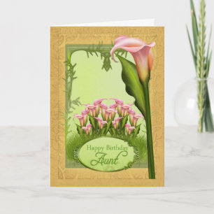 Tia Lily Birthday - Cartão