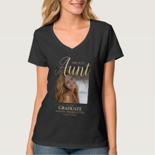 Tia Orgulhosa Camiseta de Formatura com Foto