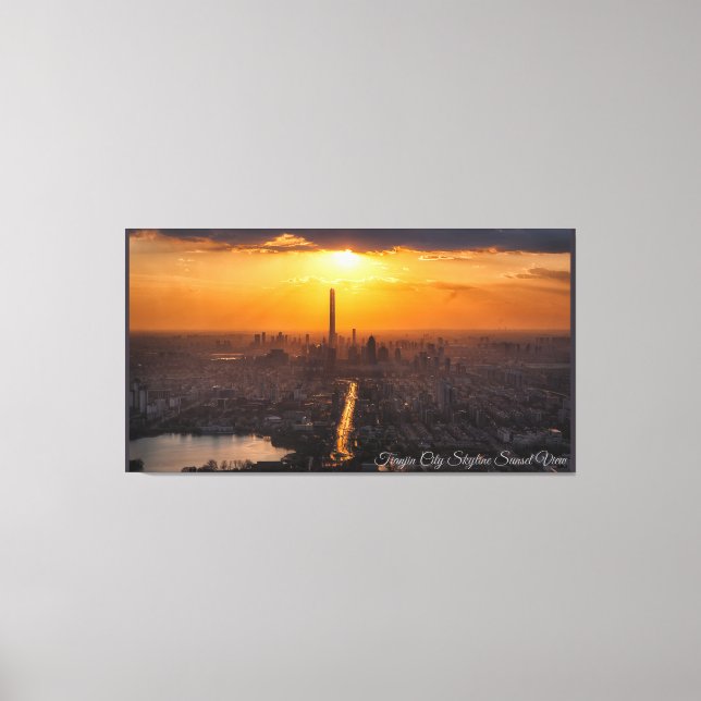 Tianjin Sunset Canvas Art (Frente)