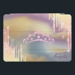 Tiara Glitter Drives Coloridos<br><div class="desc">Glitter elegante pingava,  e diamantes tiara em fundo colorido. Um design elegante e sofisticado.</div>