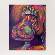 Tiara Hippo Art Quebra-cabeça