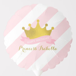 Tiara Princesa Rosa e Dourada Aniversário