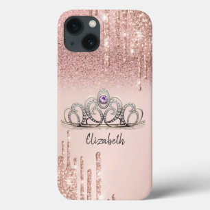 Tiarara com efeito Ombre de Glitter em Rosa Dourad