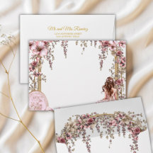 Tiaro Floral Dourado e Rosa Quinceañera