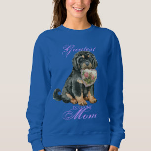 Tibetan Mastiff Heart Mãe Camisa De Folga Longa