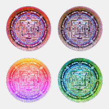 Tibetano Mandala / Conjunto de Portas copos / Mona