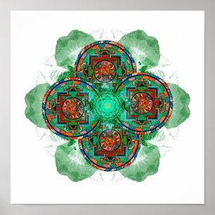 Tibetano - Poster Tantric Mandala