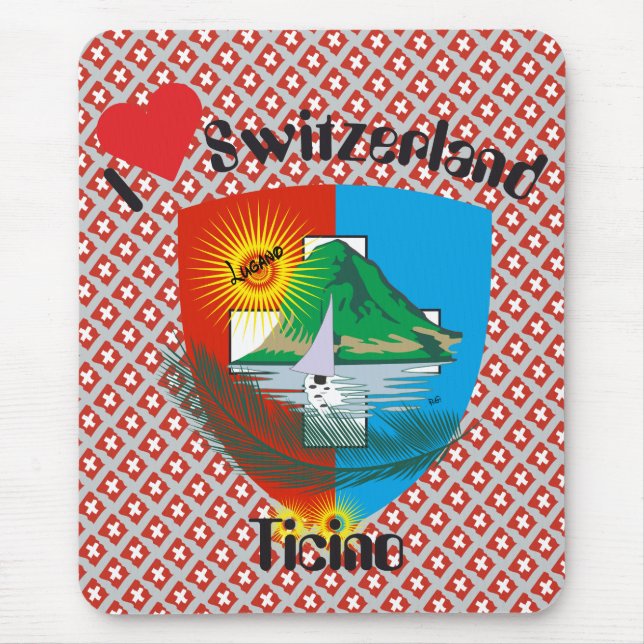 Ticino Svizzera / Tessin Schweiz Mousepad (Frente)