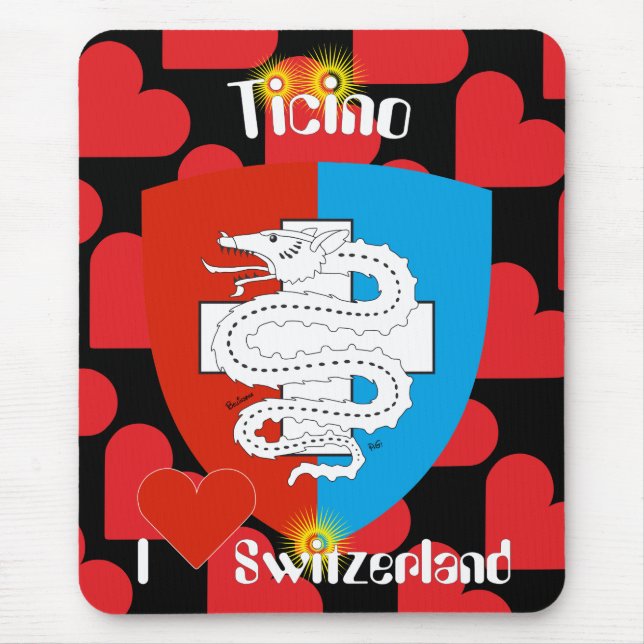 Ticino Svizzera / Tessin Schweiz Mousepad (Frente)