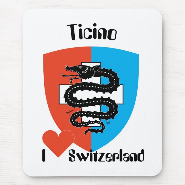 Ticino Svizzera / Tessin Schweiz Mousepad (Frente)