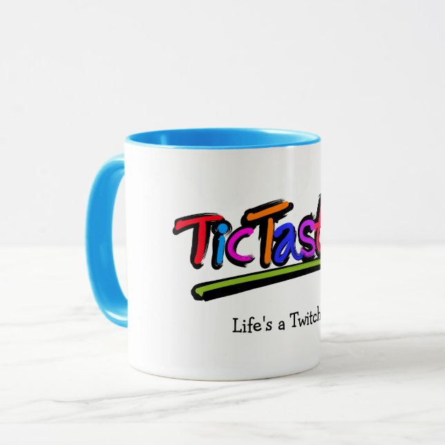 TicTastic! caneca - adicione seu próprio favorito (Frente Esquerda)