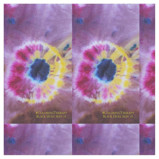 Tie-Dye Black Hole Sun #1 tecido (Detalhe)