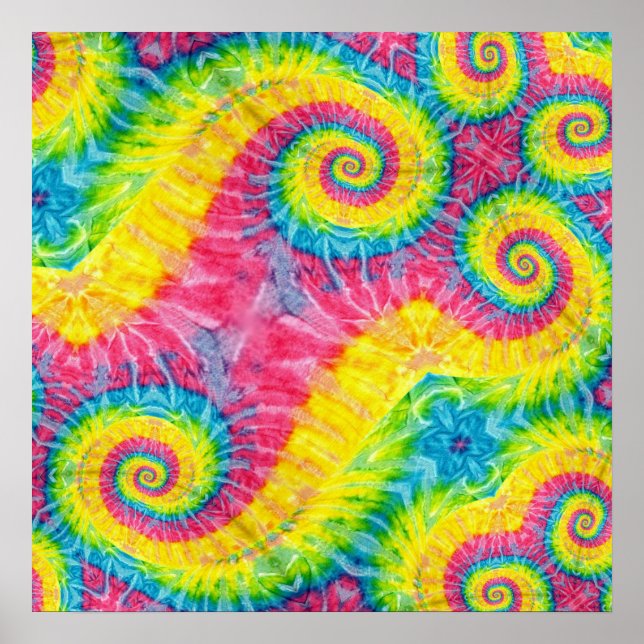 Tie dye impressão poster (Frente)
