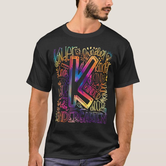 Tie Dye Kindergarten Camisa (Frente)