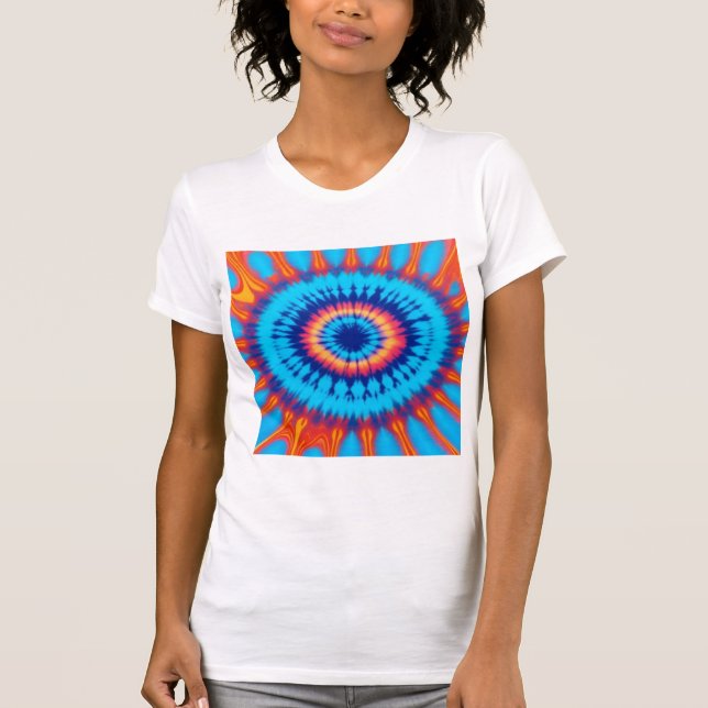 Tie Dye Orange & Blue T-Shirt (Frente)