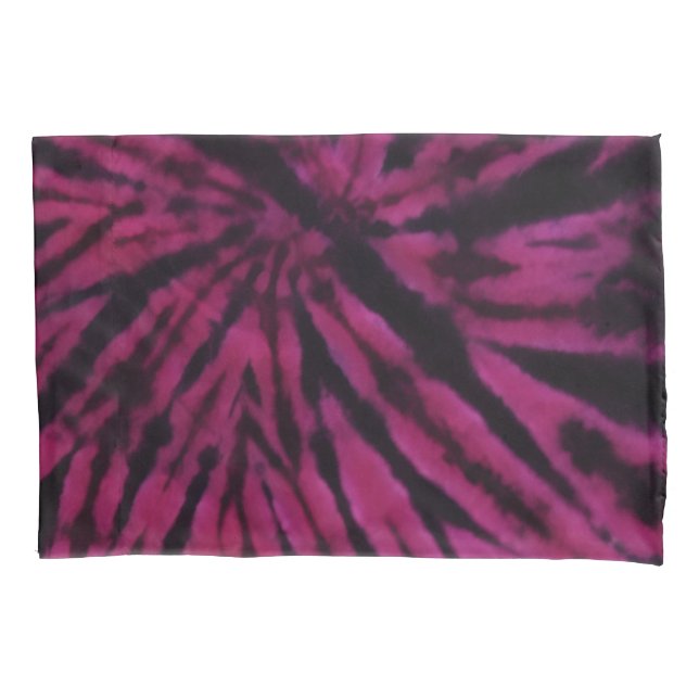 Tie-Dye Purple Pink Black Hippie Retro Pattern  (Frente)