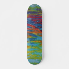 Tie Dye Skateboard - Tiger Stripe