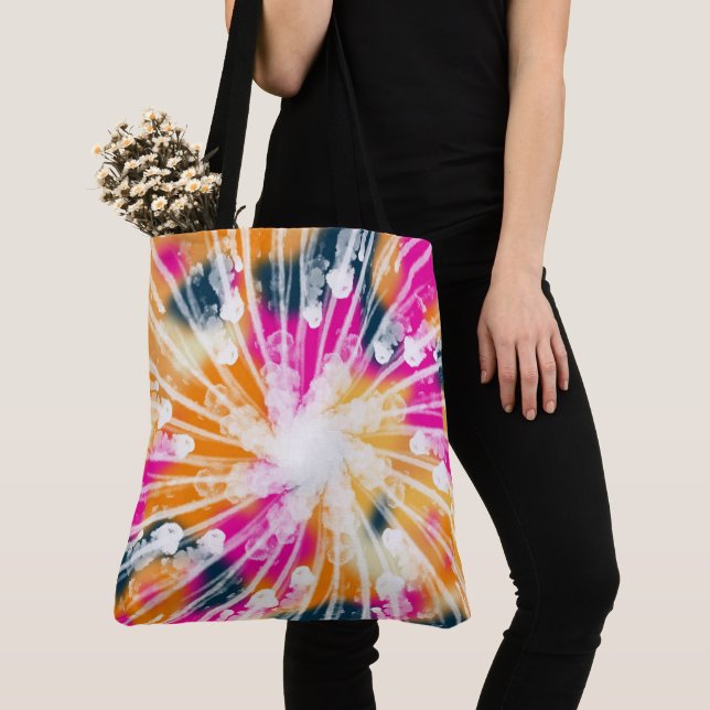 Tie Dye Tote Bag (Close Up)