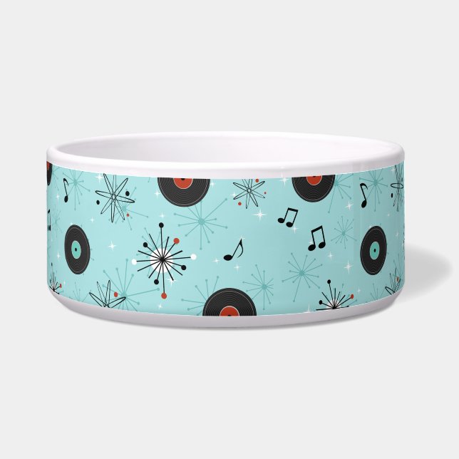 Tigela 1950s Retro Music Records Blue (Frente)