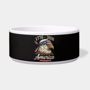 Tigela 250 Ano América 1776 2026 Águia Vintage