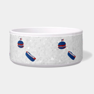 Tigela 4 de julho Burger & Hot Dog Glitter Pet