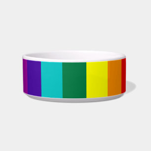 Tigela 7 Stripes Orgulho gay Pet Bowl