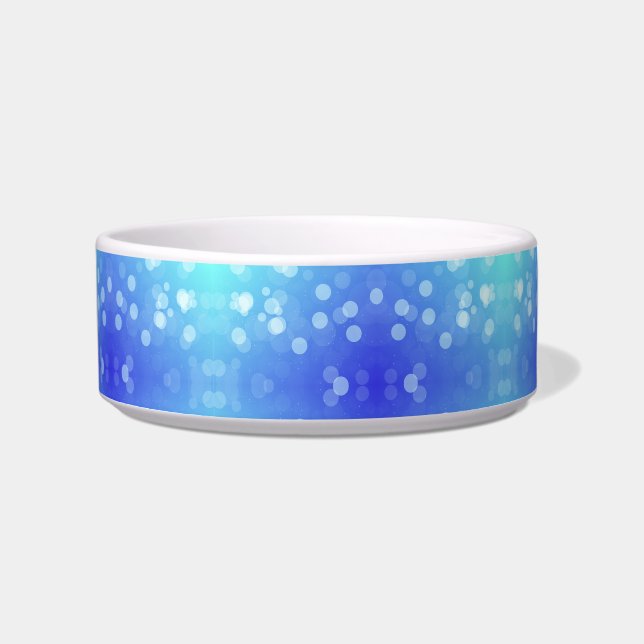 Tigela A ceramic bowl with a vibrant blue gradient design (Frente)