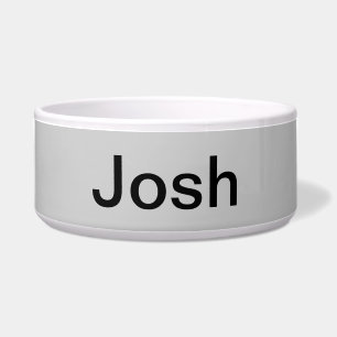 Tigela A cor sólida simplesmente cinzenta personaliza-o