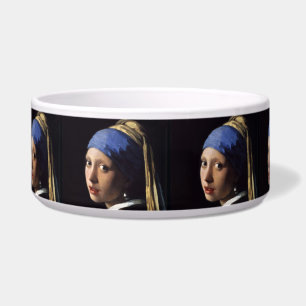 Tigela A Garota com pérolas a ouvir por Johannes Vermeer