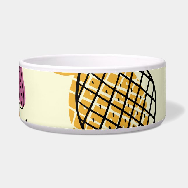 Tigela Abacaxi, design de têxteis para a colheita de mora (Frente)