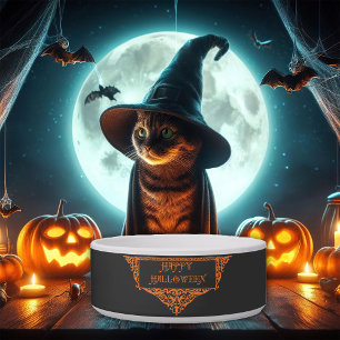Tigela Abóbora Laranja Feliz Halloween