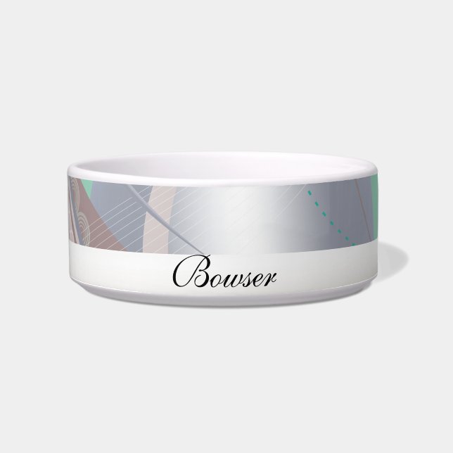 Tigela Abstrato Chocolate Mint (Frente)