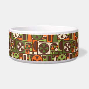 Tigela Abstrato moderno do meio século retro geométrico