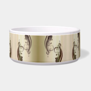 Tigela Abstrato ouro