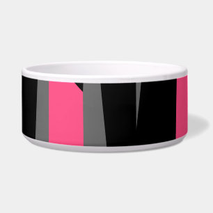 Tigela Abstrato Preto e cinza Rosa