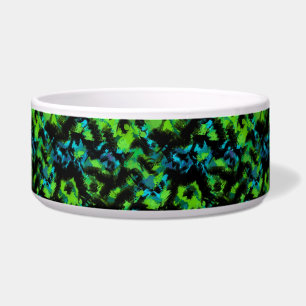 Tigela Abstrato preto e verde
