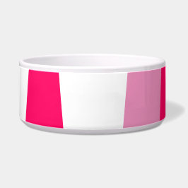 Tigela Abstrato rosa e branco