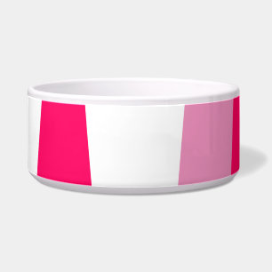 Tigela Abstrato rosa e branco