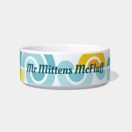 Tigela Abstrato Sol e nuvens curvos