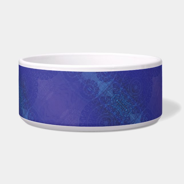 Tigela Aceitação | Medalhões Blue Indigo Violet Boho (Frente)